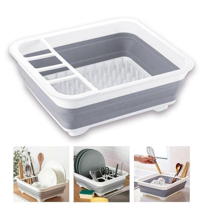 Home Master Collapsible Dish Drainer Small Spaces Camping Caravan 34CM X 28.5CM