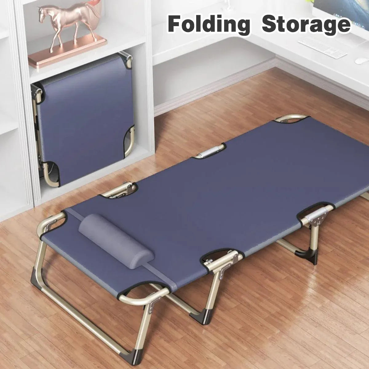 Multifunctional Recliner Folding Bed Lounge Chair for Lunch Break Relaxation