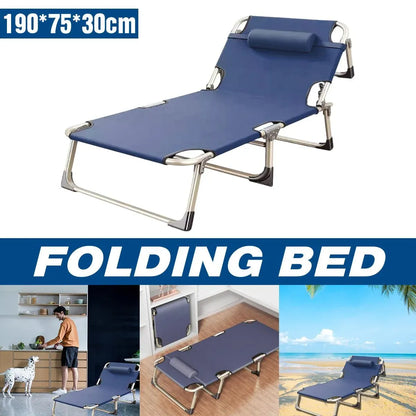 Multifunctional Recliner Folding Bed Lounge Chair for Lunch Break Relaxation