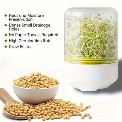 Bean Sprout Growing Machine Automatic Sprouting Pot Plant Germination Tool