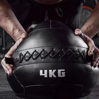 Non-Elastic Soft Squat Wall Ball for Solid Gravity and Balance Training Workouts - 1kg