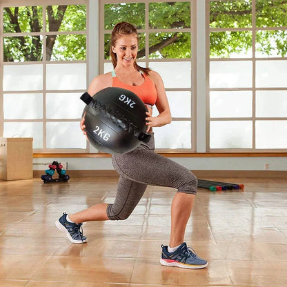Non-Elastic Soft Squat Wall Ball for Solid Gravity and Balance Training Workouts - 1kg