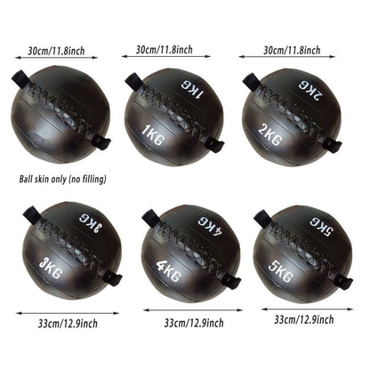 Non-Elastic Soft Squat Wall Ball for Solid Gravity and Balance Training Workouts - 4kg