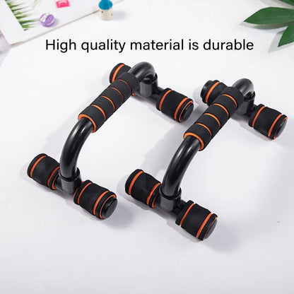 H Shaped Push Up Bars Home Fitness Equipment for Chest Arm Shoulder Training - Blue
