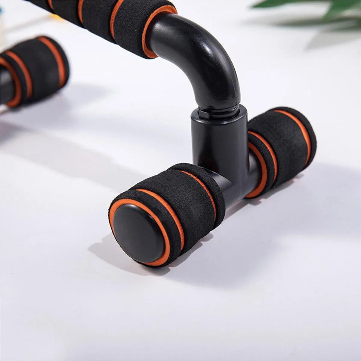 H Shaped Push Up Bars Home Fitness Equipment for Chest Arm Shoulder Training - Orange