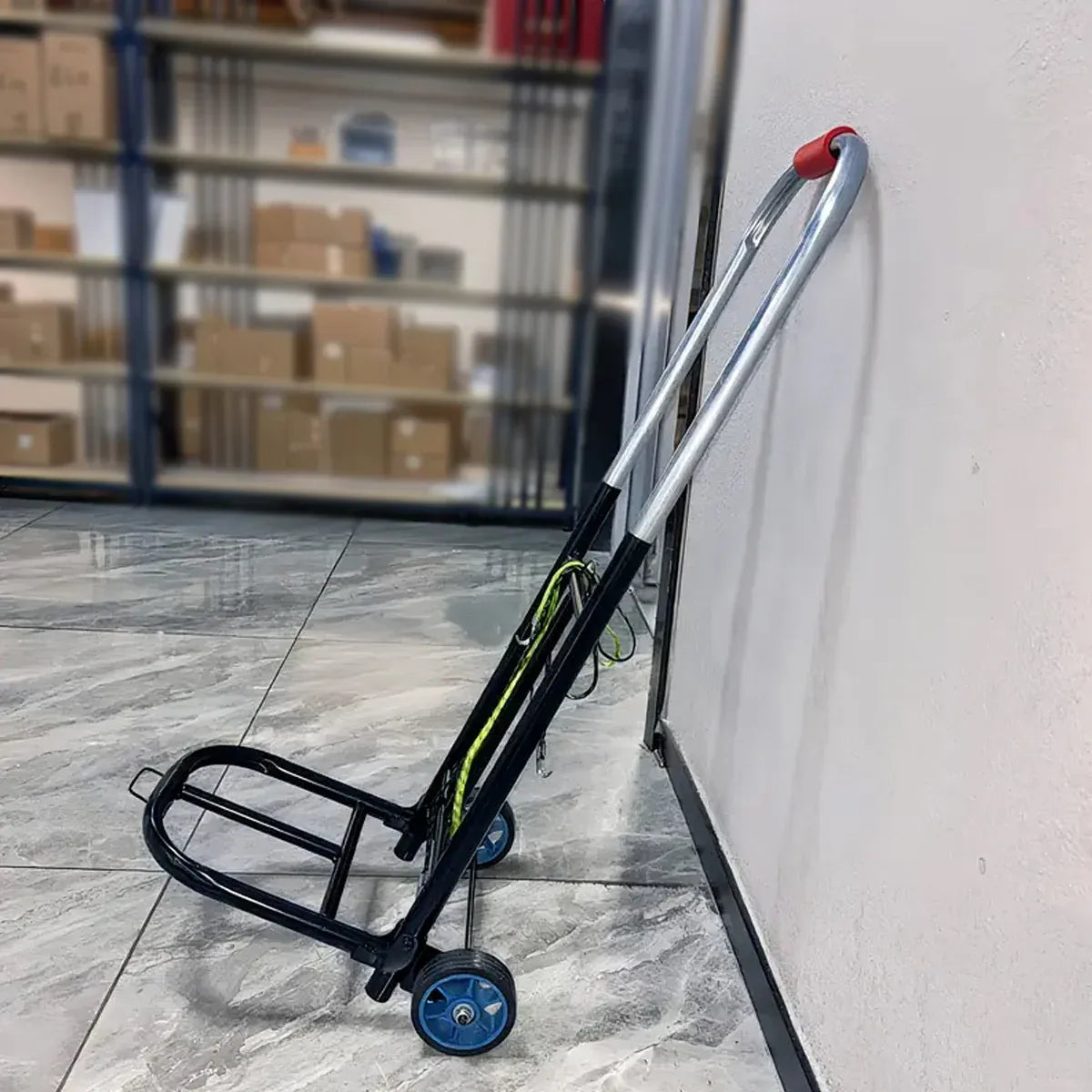 Folding Hand Trolley Heavy Duty Solid Wheel or Stair Climber Tri Wheel for Moving - Flat Ground