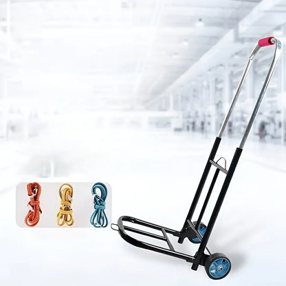 Folding Hand Trolley Heavy Duty Solid Wheel or Stair Climber Tri Wheel for Moving - Flat Ground