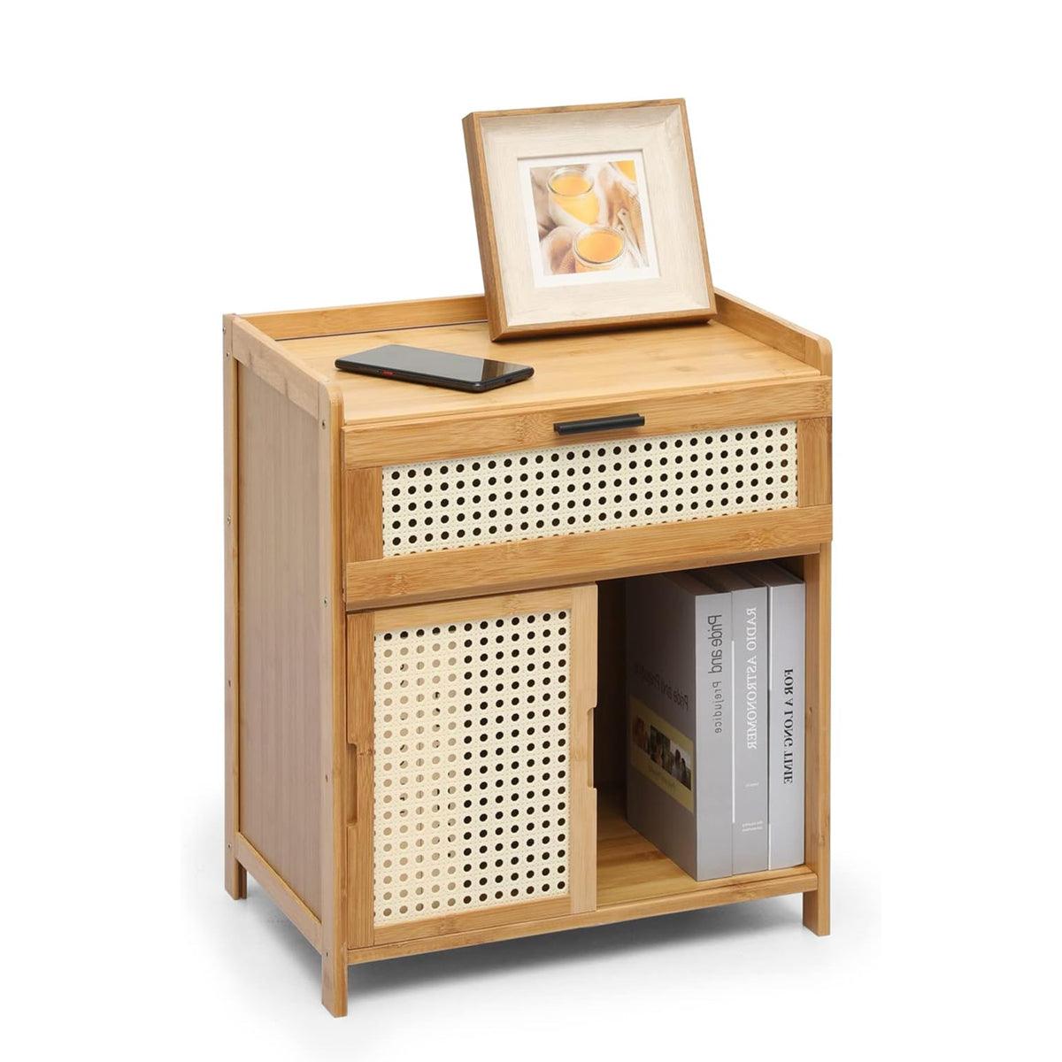 Small Bedroom Nightstand Storage Cabinet Sideboard Cabinet for Home Organization