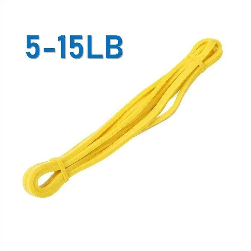 Heavy Duty Resistance Yoga Band Loop Exercise Fitness Workout Band Gym Band - Blue 125-170 lbs (64mm*2080mm)