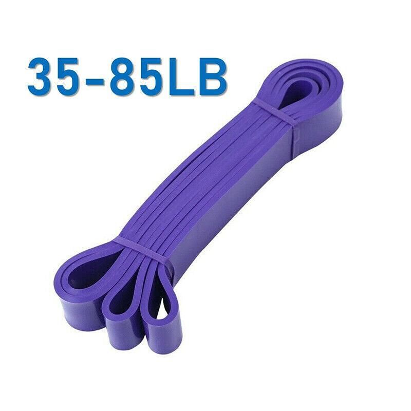 Heavy Duty Resistance Yoga Band Loop Exercise Fitness Workout Band Gym Band - Blue 125-170 lbs (64mm*2080mm)