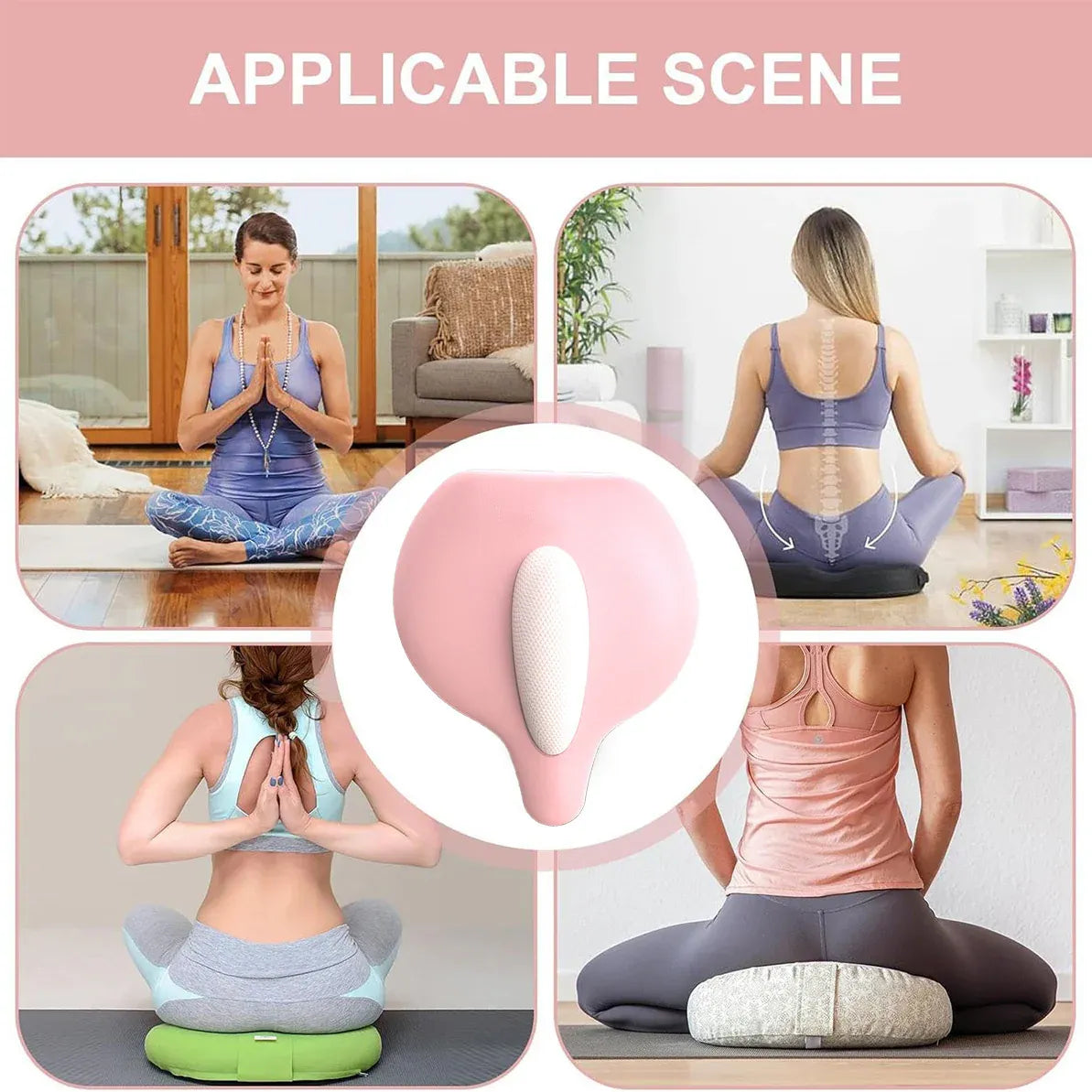 Hip and Inner Thigh Squeeze Trainer Compact Fitness Tool for Home Workouts - Pink
