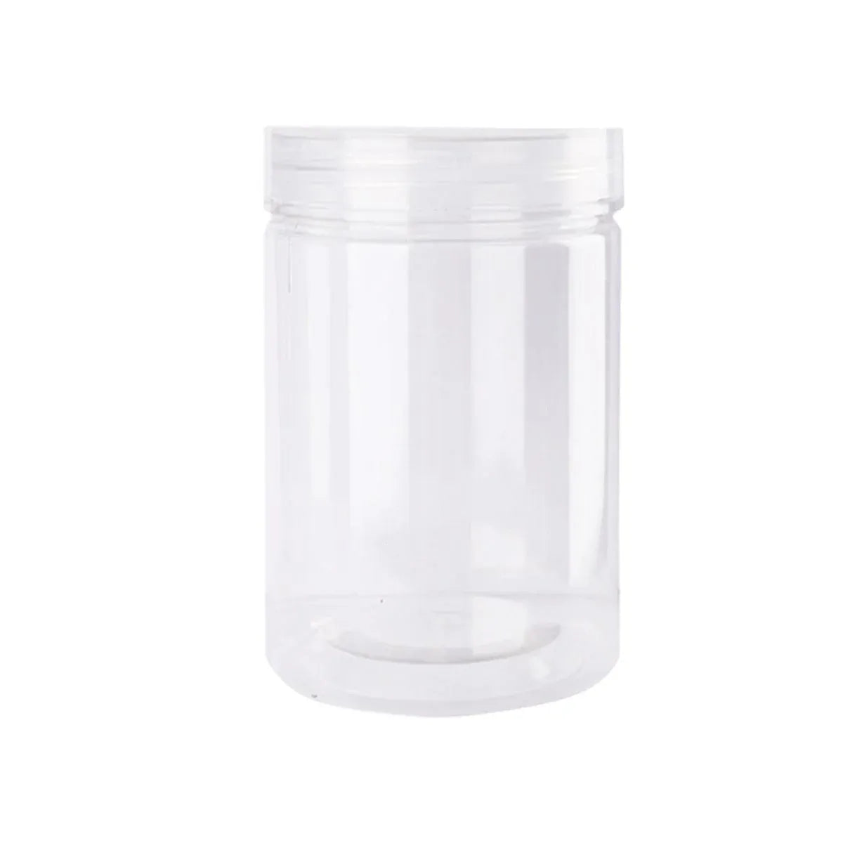 Wide Mouth Plastic Food Bottles 50pcs Transparent Sealed Storage Tanks Container - 8.5cm x 20cm