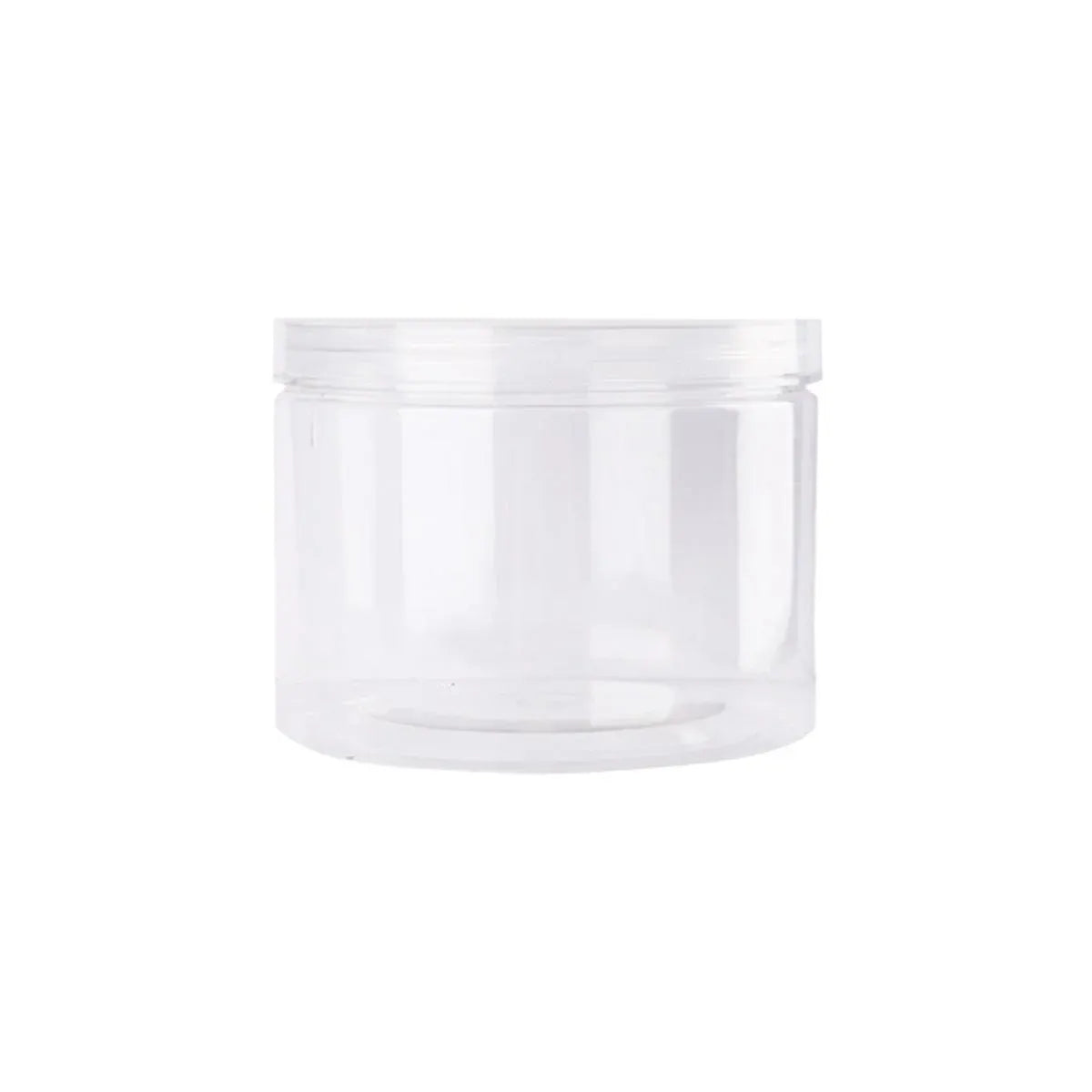 Wide Mouth Plastic Food Bottles 50pcs Transparent Sealed Storage Tanks Container - 10cm x 8.5cm