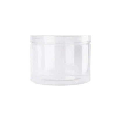 Wide Mouth Plastic Food Bottles 50pcs Transparent Sealed Storage Tanks Container - 10cm x 8.5cm