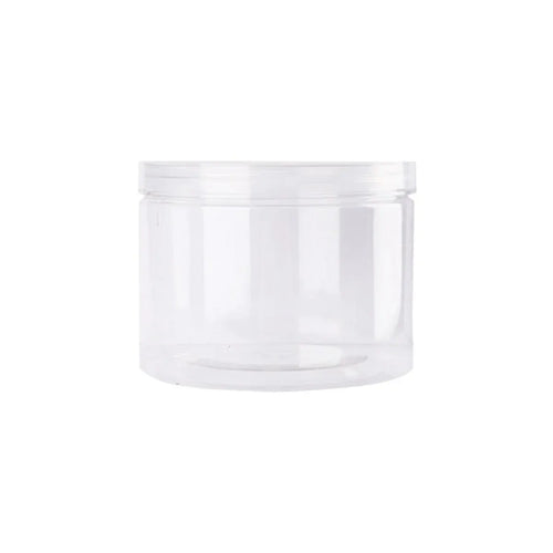 Wide Mouth Plastic Food Bottles 50pcs Transparent Sealed Storage Tanks Container - 10cm x 8.5cm