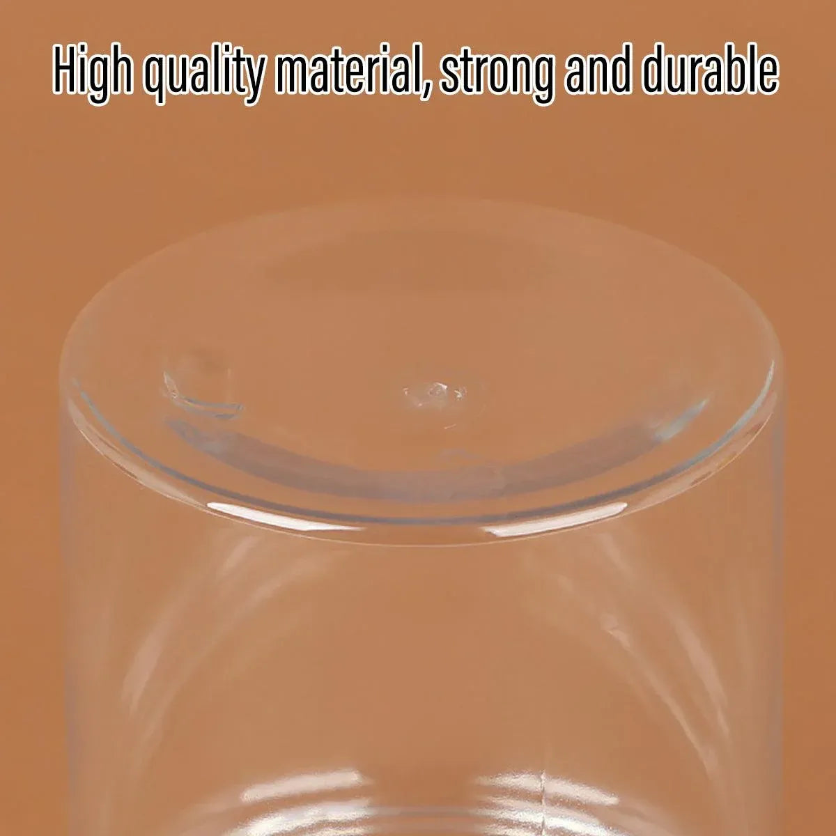 Wide Mouth Plastic Food Bottles 50pcs Transparent Sealed Storage Tanks Container - 10cm x 8.5cm