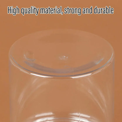 Wide Mouth Plastic Food Bottles 50pcs Transparent Sealed Storage Tanks Container - 10cm x 8.5cm