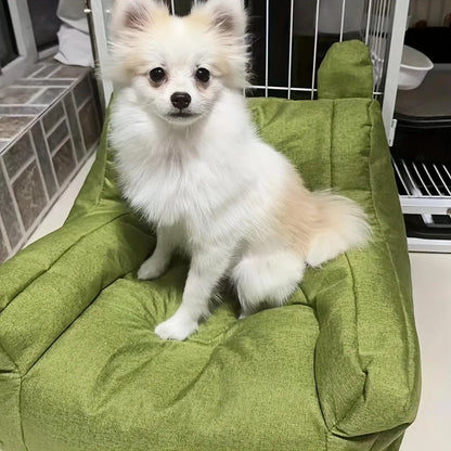 Small Sofa Chair Couch for Living Room Family Pet Furniture Comfortable Seat - Yellow