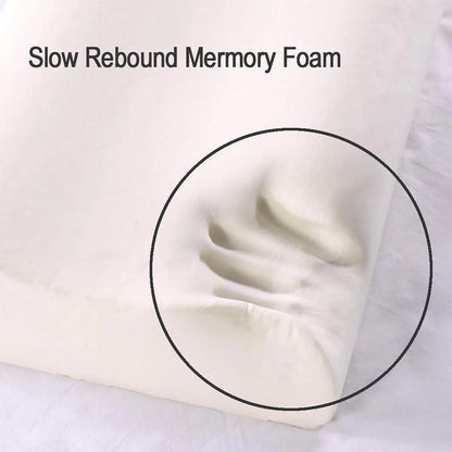 1/2PCS Memory Foam Neck Pillow Wavy Contour Slow Rebound Pillow - 60x40x12cm-2pcs