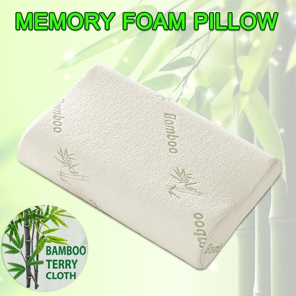 1/2PCS Memory Foam Neck Pillow Wavy Contour Slow Rebound Pillow - 60x40x12cm-2pcs