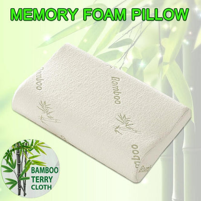 1/2PCS Memory Foam Neck Pillow Wavy Contour Slow Rebound Pillow - 60x40x12cm-2pcs