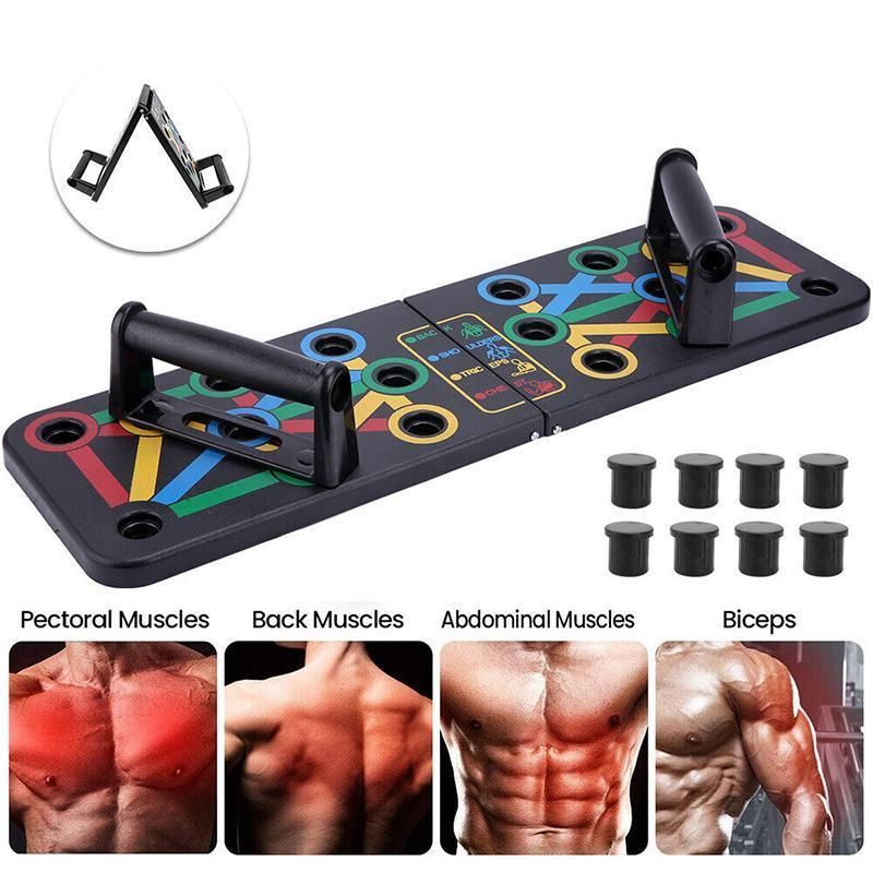 14 in1 Push Up Board Rack Bar Grip Handle Muscle Train Gym Workout Fitness Stand