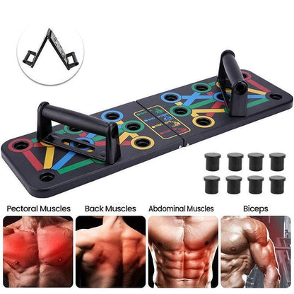 14 in1 Push Up Board Rack Bar Grip Handle Muscle Train Gym Workout Fitness Stand