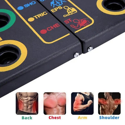 14 in1 Push Up Board Rack Bar Grip Handle Muscle Train Gym Workout Fitness Stand