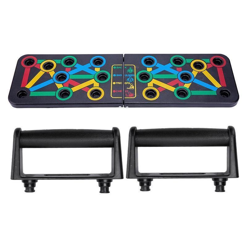 14 in1 Push Up Board Rack Bar Grip Handle Muscle Train Gym Workout Fitness Stand
