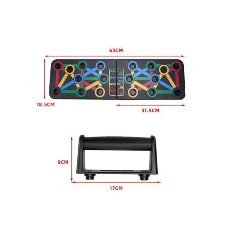 14 in1 Push Up Board Rack Bar Grip Handle Muscle Train Gym Workout Fitness Stand