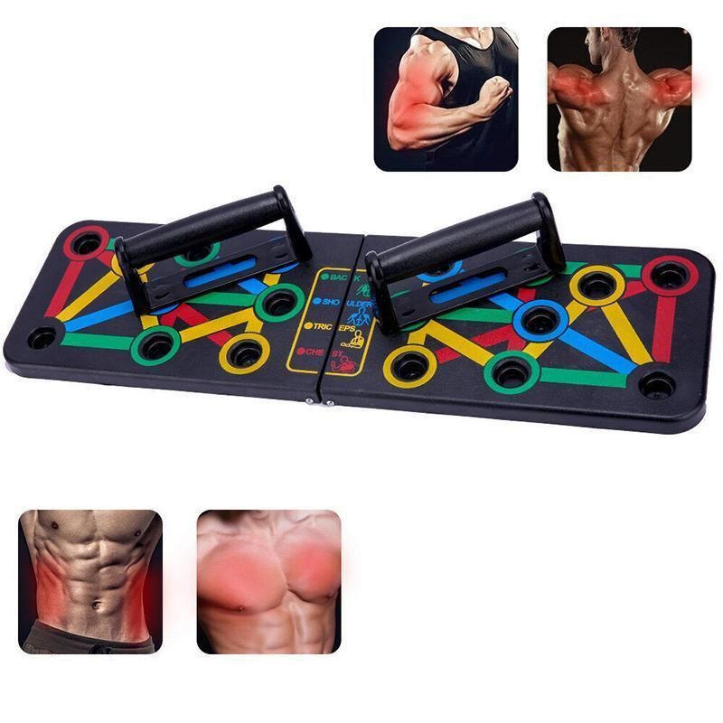 14 in1 Push Up Board Rack Bar Grip Handle Muscle Train Gym Workout Fitness Stand