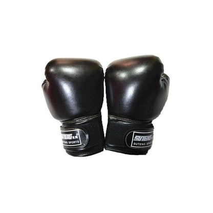 Boxing Sparring Training Gloves MMA Kickboxing Punching Gloves for Practice Sessions - Black