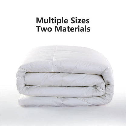 Luxury Hotel Quilt Core – Soft Microfiber Down Alternative Comforter for All Seasons - 210x210cm-Cotton