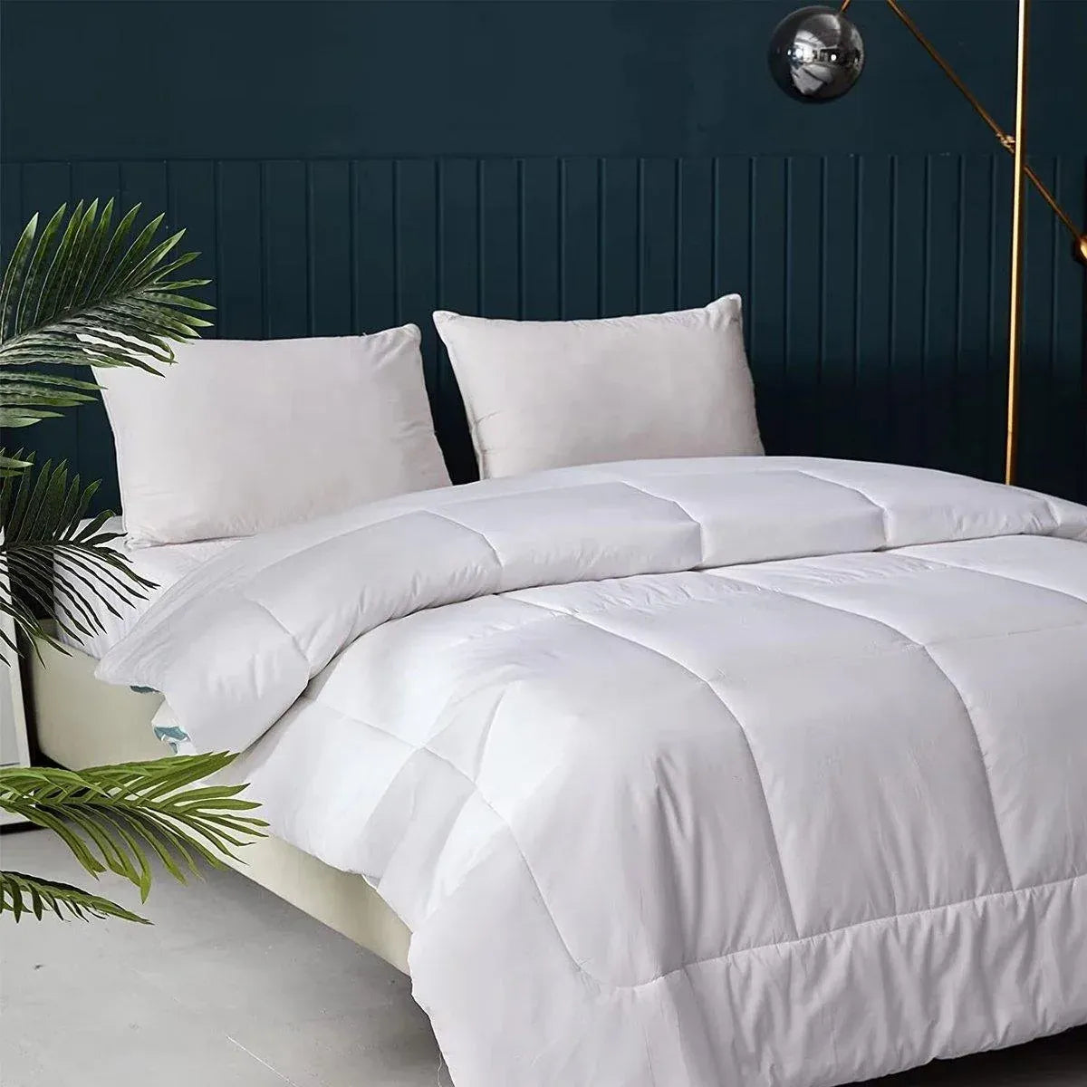 Luxury Hotel Quilt Core – Soft Microfiber Down Alternative Comforter for All Seasons - 140x210cm-Cotton