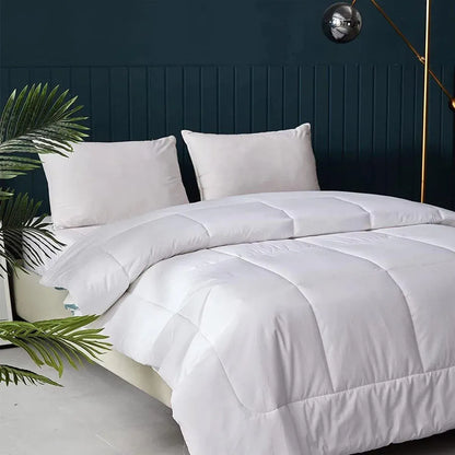 Luxury Hotel Quilt Core – Soft Microfiber Down Alternative Comforter for All Seasons - 140x210cm-Cotton