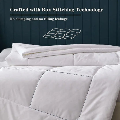 Luxury Hotel Quilt Core – Soft Microfiber Down Alternative Comforter for All Seasons - 140x210cm-Cotton