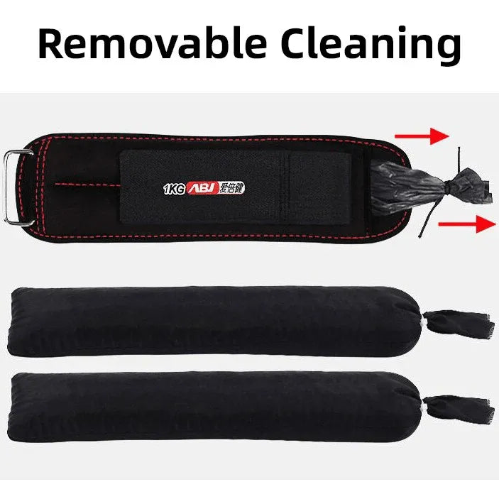 Adjustable Sandbag Gaiter Weight Training Gear for Running and Sports Fitness - Pair of Sandbags (2 x 0.5kg)