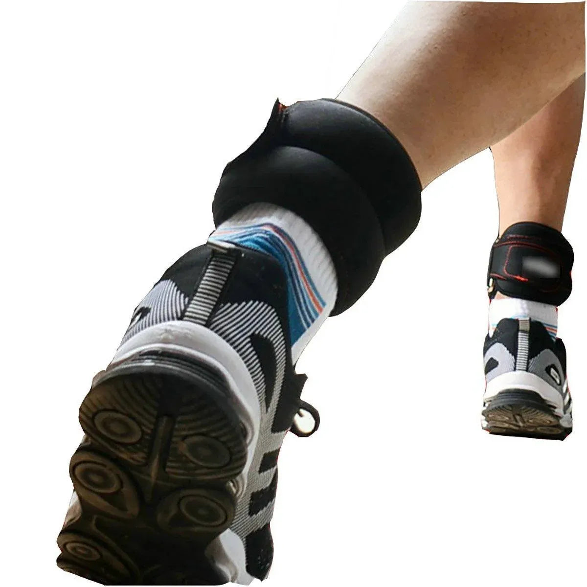 Adjustable Sandbag Gaiter Weight Training Gear for Running and Sports Fitness - Pair of Sandbags (2 x 0.5kg)