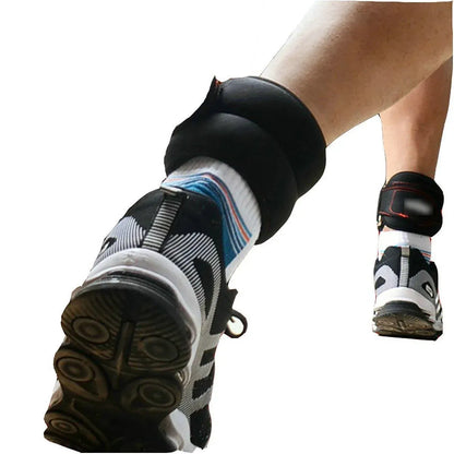 Adjustable Sandbag Gaiter Weight Training Gear for Running and Sports Fitness - Pair of Sandbags (2 x 0.5kg)