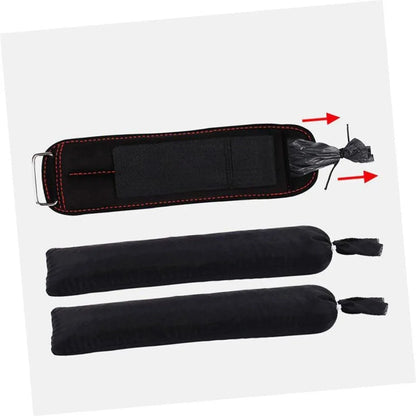 Adjustable Sandbag Gaiter Weight Training Gear for Running and Sports Fitness - Pair of Sandbags (2 x 0.5kg)