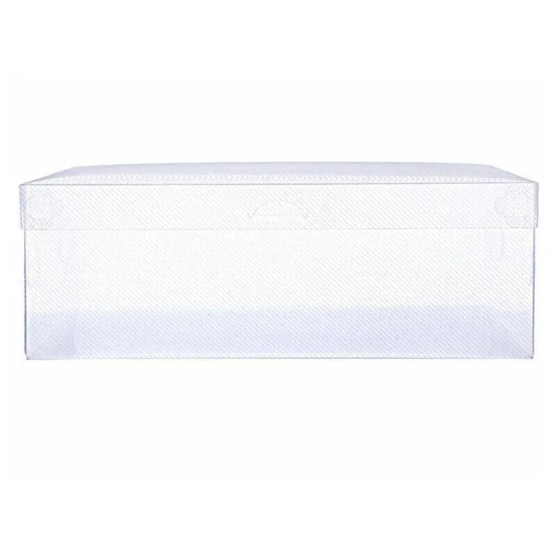 20x Clear Shoe Storage Box Foldable Stackable Plastic Shoe Boxes