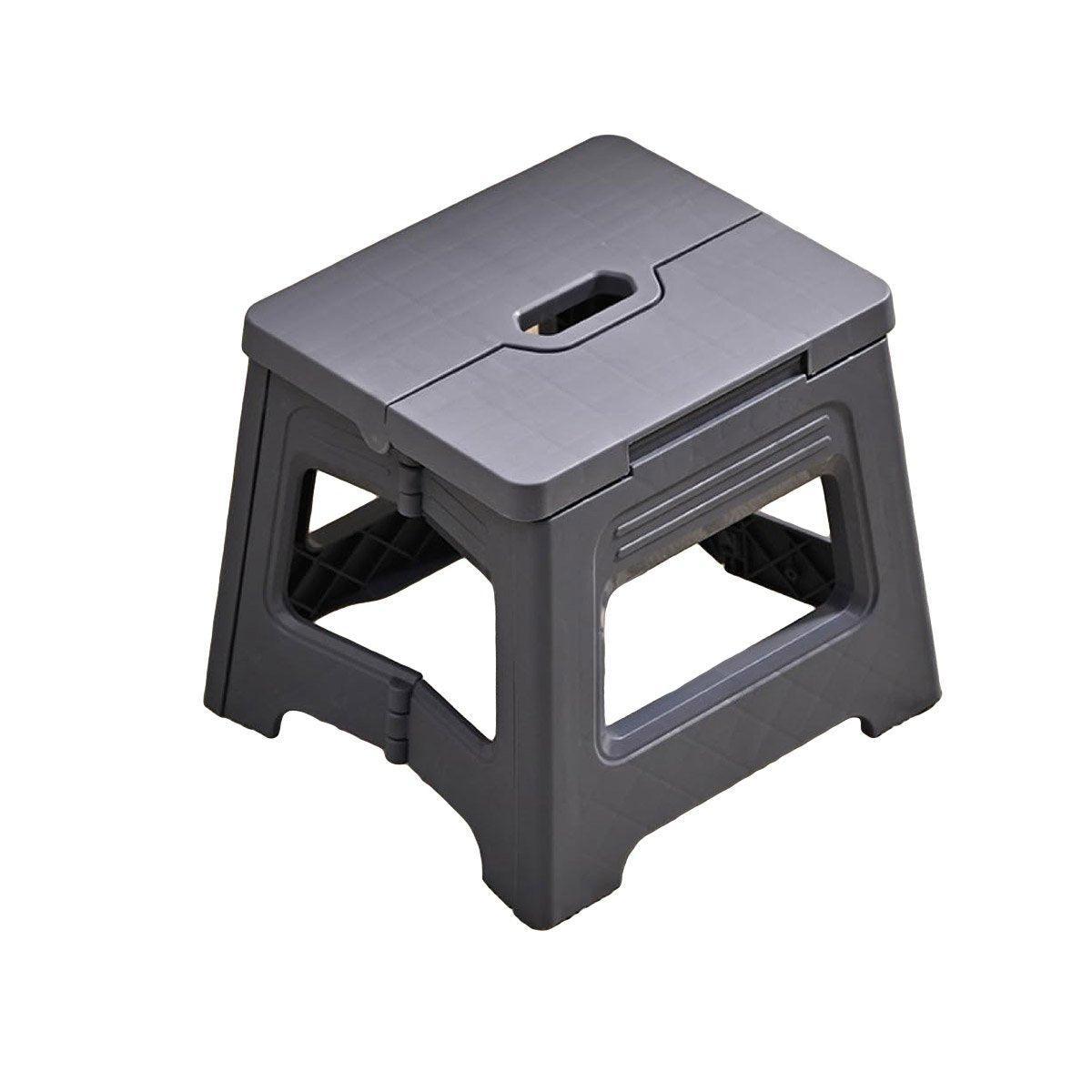 Portable Adjustable Folding Plastic Stool Retractable Outdoor Fishing Chair - Yellow
