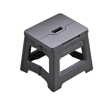 Portable Adjustable Folding Plastic Stool Retractable Outdoor Fishing Chair - Yellow