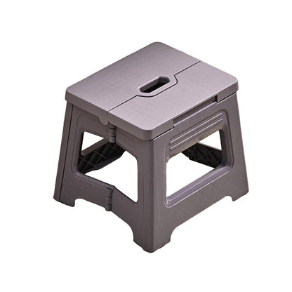 Portable Adjustable Folding Plastic Stool Retractable Outdoor Fishing Chair - Yellow
