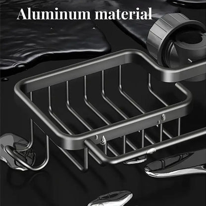 Multifunctional Faucet Shelf Kitchen Storage Sink Draining Basket Household Rack - Silver