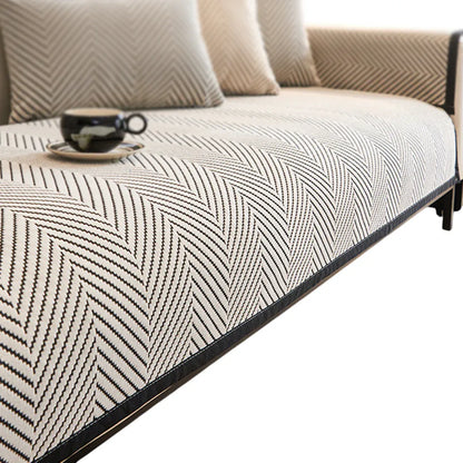 Sofa Cushion Cover Modern Non Slip Couch Protector Furniture Seat Slipcover Pad - 70x210cm