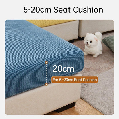 Stretch Sofa Slipcover 4 Seasons Universal Couch Protector Elastic Fabric Cover - Double-Black