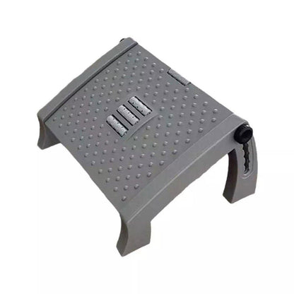 1PC Adjustable Office Foot Rest Pedal Stool Sofa Leg Support for Home or Desk Use - Black
