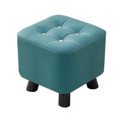 Small Stool Household Sofa Stool Shoes Changing Low Seat for Bedroom and Living - Orange