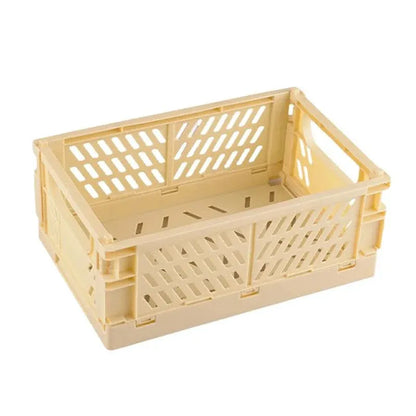 4PCS Collapsible Plastic Storage Box Desktop Organizer Basket Storage Container